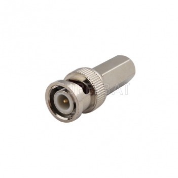 BNC Plug Male Connector Straight Twist on LMR-240