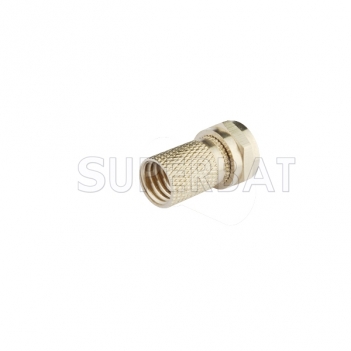 F Plug Male Connector Straight Twist-on for RG6 LMR-300
