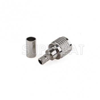 Mini UHF Plug Male Connector Straight Crimp LMR-195