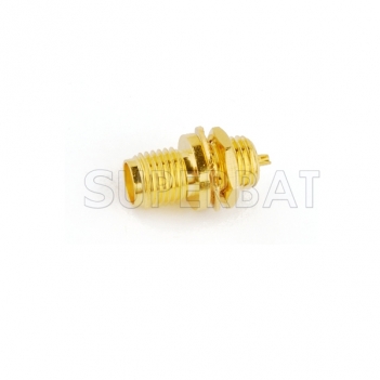SMA Female Bulkhead Terminal Solder Cup Post Connector