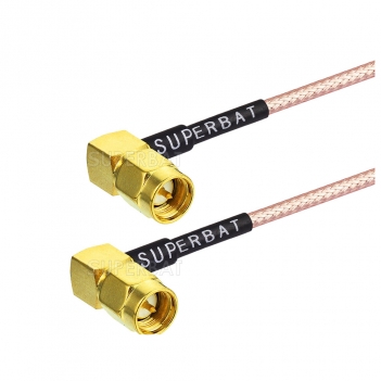Male to male right angle SMA custom RF cable assembly for RG316 cable