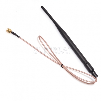 GSM Omni Antenna 3 dbi 900Mhz Tilt and swivel design with extension cable RP SMA Plug