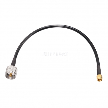 SMA Straight Plug to UHF Straight Plug RG58 30cm