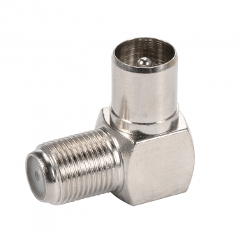 F Jack Female to TV Plug Male Adapter Straight