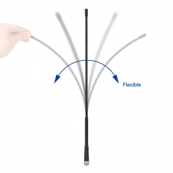 Ham Radio Soft Whip Antennas VHF 136-174MHz Amateur Walkie Talkie Two Way Radio Antenna Compatiable with BaoFeng BF-888S Arcshell AR-5 AR-6 AR-7 Retevis H-777 H-777S FRS Radio