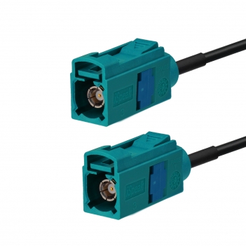 Fakra Z Female to Fakra Z Female Vehicle Antenna Extension Cable 150cm RG174 for Car Stereo GPS Navigation FM AM Radio Sirius XM 4G LTE