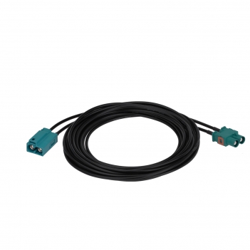 Fakra Double Z Water Blue Female to Male Extension Cable RG174 2.5M for Car Stereo GPS Navigation Radio Antenna