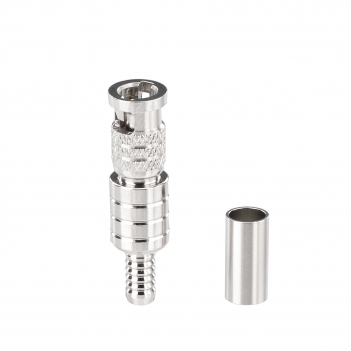 Superbat HD-BNC High-Density BNC Male Crimp Connector 75 Ohm Micro BNC SDI Connector for Mini RG59 Belden Riser 1855A 6G-SDI 4K UHD HD Video Camera Coaxial Cable