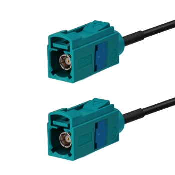 Fakra Z Female to Fakra Z Female Vehicle Antenna Extension Cable 250cm RG174 for Car Stereo GPS Navigation FM AM Radio Sirius XM 4G LTE