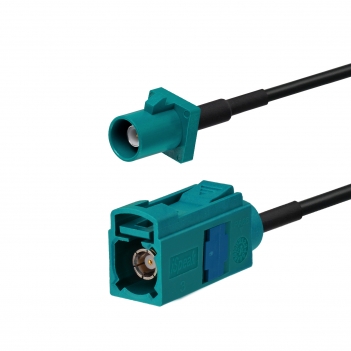 Fakra Z Female to Fakra Z Male Vehicle Antenna Extension Cable 350cm RG174 for Car Stereo GPS Navigation FM AM Radio Sirius XM 4G LTE