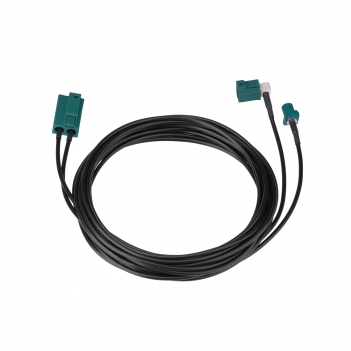 Fakra Extension Cable Car Antenna Splitter Double Z Female to Male Splitter for Car Stereo GPS FM AM HD Radio CD Media Player RG174 2.5M ROHS