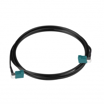 Fakra Z Female Right Angle to Fakra Z Female Right Angle Extension Cable 150cm RG174 for Car Stereo Radio GPS Navigation