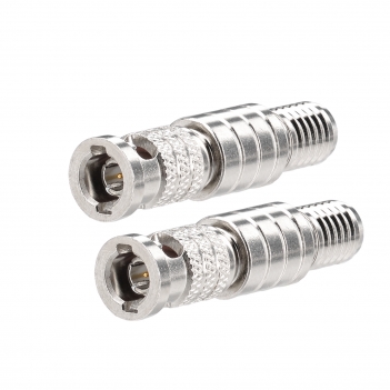 Superbat 2 PCS HD-BNC High-Density BNC Male Crimp Connector 75 Ohm Micro BNC SDI Connector for Belden Riser 1694A 6G-SDI 4K UHD HD Video Camera Coaxial Cable