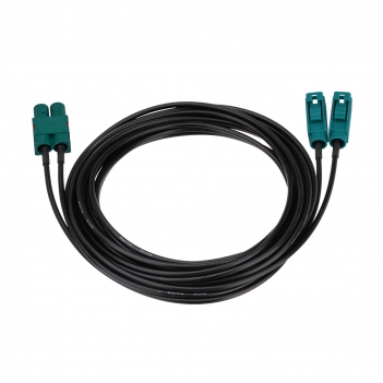 Fakra Double Z Male to Fakra Z Female Antenna Splitter Extension Cable 250cm RG174 for Car Stereo Radio GPS Navigation