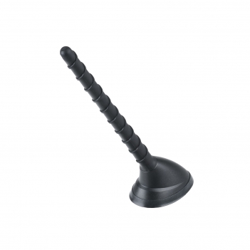Active FM Car Top Antenna Black External 12V AM FM Radio Lantern Head 5M RG174 Cable DIN Plug Connector Perforated Mounting