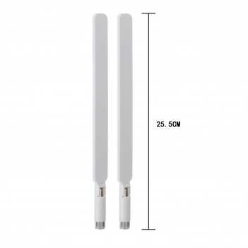 White 2.4G 5.8G Dual Band 12dBi Omnidirectional Stick Antenna With RP SMA Male Connector Pack Of 2