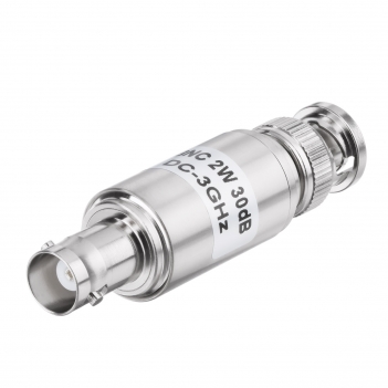 2W BNC Type Attenuator DC 3GHz 1 30dB High Precision RF Coaxial Attenuator