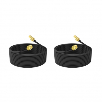 2 PCS 500cm ALSR100 Jumper RP SMA Male To RP SMA Female Bulkhead Cable