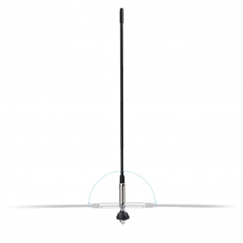 27MHz CB Truck Antenna PL259 4M RG58 Fibreglass Stainless Steel