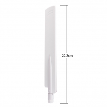 2 PCS White 2400-2500/5150-7125MHz RP-SMA WiFi 6E Antenna Multiband 2.4G/5G/6G Router PCIE card wireless card antenna
