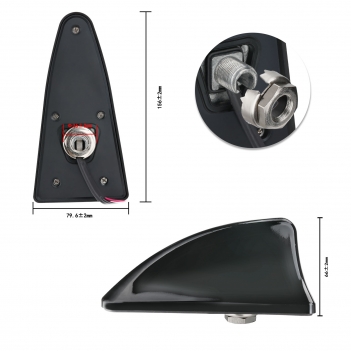 Shark Fin Antenna FM AM DAB GPS BeiDou for Car Truck RV