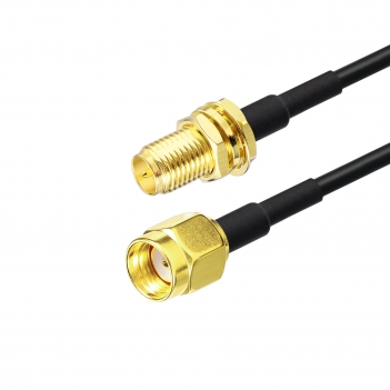 2 PCS 300cm ALSR100 Jumper RP SMA Male To RP SMA Female Bulkhead Cable