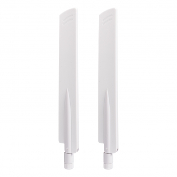 2 PCS White 2400-2500/5150-7125MHz RP-SMA WiFi 6E Antenna Multiband 2.4G/5G/6G Router PCIE card wireless card antenna