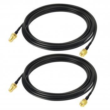 2 PCS 300cm ALSR100 Jumper RP SMA Male To RP SMA Female Bulkhead Cable