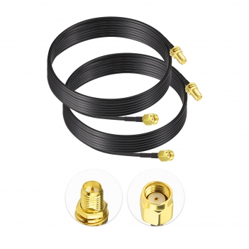 2 PCS 200cm ALSR100 Jumper RP SMA Male To RP SMA Female Bulkhead Cable