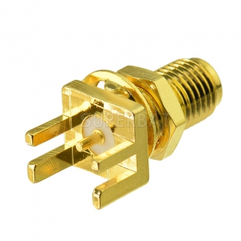 SMA female jack End Launch PCB Mount  straight RF connector adapter