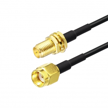 500cm ALSR100 Jumper RP SMA Male To RP SMA Female Bulkhead Cable