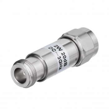 2W N Type Attenuator DC 3GHz 1 20dB High Precision RF Coaxial Attenuator