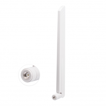 2 PCS White 2400-2500/5150-7125MHz RP-SMA WiFi 6E Antenna Multiband 2.4G/5G/6G Router PCIE card wireless card antenna