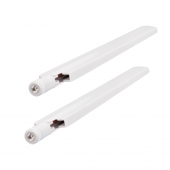 2 PCS White 2400-2500/5150-7125MHz RP-SMA WiFi 6E Antenna Multiband 2.4G/5G/6G Router PCIE card wireless card antenna