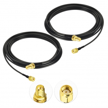 2 PCS 300cm ALSR100 Jumper RP SMA Male To RP SMA Female Bulkhead Cable