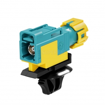 IP67 Waterproof FAKRA Waterblue Female Code Z connector for RG316, RG174 Cable