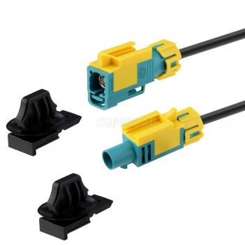 IP67 Waterproof FAKRA Waterblue Code Z male To female Pigtail cable RG174