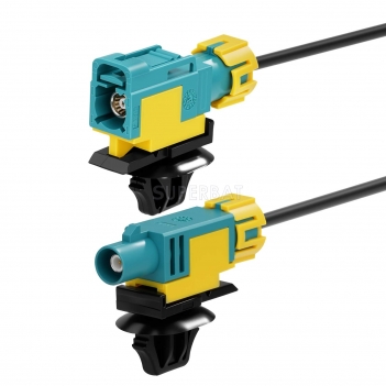 IP67 Waterproof FAKRA Waterblue Code Z male To female Pigtail cable RG174