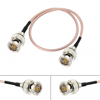 HD 3G SDI Cable 60cm 75ohm Thin BNC RG179D Male to Male Double-Shielded Cable for Professional Camcorder SDI Converter CCTV Monitor Security Camera Supports 3G-SDI/HD-SDI/4K/8K