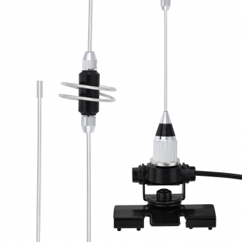 Dual Band VHF UHF Mobile Antenna 136-174MHz & 400-460MHz - 39cm Ham Antenna with Bracket, PL259 Plug and 5m Cable for Two-Way Radios and Amateur Radios