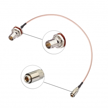 DIN 1.0/2.3 Male to BNC Female 75 Ohm Double ShieldedRG179D Video SDI Cable 30cm 12 inch for 3G HD SDI Video Recorder Camera Assist Monitor Audio Gateway Hub Broadcast Router Frame Synchronizer Sync Converter