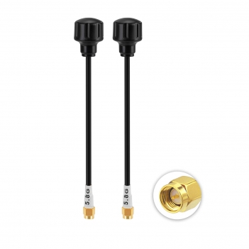 High Gain SMA Male Long Range Antenna 5.8GHZ FPV Antenna 5dBi Suitable for Remote Control Drones FPV Racing Drone Fatshark Goggles(2 PCS)
