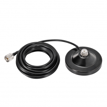 Mobile Radio Antenna Dual Band VHF UHF 136-174MHz and 400-460MHz Amateur Radio Antenna Vehicles 39 cm with Magnetic Base PL259 Connector and 5 m Cable for Bidirectional Radio and Amateur