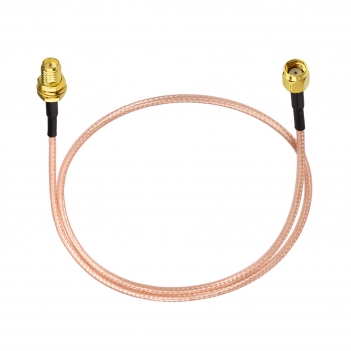 RP-SMA Male to RP-SMA Female Bulkhead RG316D Cable 50ohm Double-Shielded WiFi Antenna Extension Cable for WiFi Router USB Adapter Wireless PCIe Network Card Security/Trail Camera