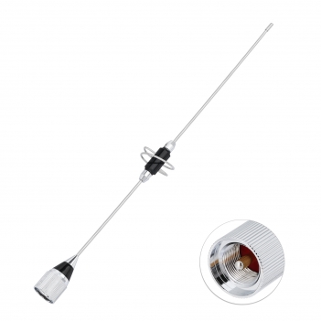 Mobile Radio Antenna Dual Band VHF UHF 136-174MHz and 400-460MHz Amateur Radio Antenna Vehicles 39 cm with Magnetic Base PL259 Connector and 5 m Cable for Bidirectional Radio and Amateur