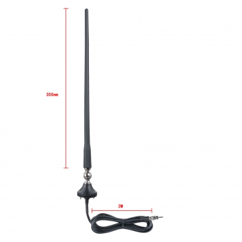 Marine Boat Radio Antenna 16 Inch Rubber Duck Flexible Mast FM AM Stereo Antennae for Boat Car RV Motorhome ATV UTV Tractor Motorcycle Yacht
