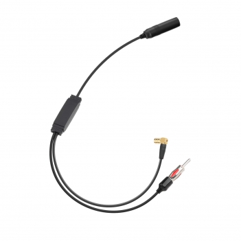 DAB Car Radio Antenna Adapter Cable DIN Female To DIN Male + SMB Connector AM FM DAB Aerial Splitter Signal Car Aerial Converter Aftermarket Replacement