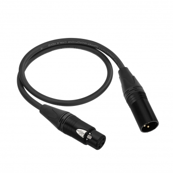 2FT XLR Male to Balanced XLR Female Stereo Audio Cable for Bass,Electric Guitar, Keyboard,Amp,Speaker,Equalizer;Microphones,Amplifiers, mixing consoles; Live events or studio sound; Analog audio.