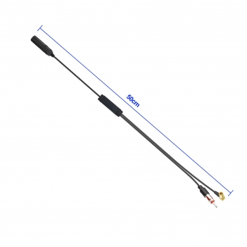 DAB Car Radio Antenna Adapter Cable DIN Female To DIN Male + SMB Connector AM FM DAB Aerial Splitter Signal Car Aerial Converter Aftermarket Replacement