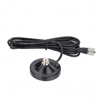 Vehicle Mobile Ham Radio Antenna Dual Band VHF UHF 136-174MHz 400-470MHz Magnetic Base Mount Fiberglass Antenna PL259 Male Connector for Car Marine Amateur Radio